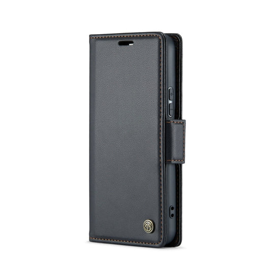 Funda de cuero antirrobo RFID con textura de lichi y hebilla de mariposa CaseMe 023, para Samsung Galaxy S22 5G, para Samsung Galaxy A32 5G / M32 5G, para Samsung Galaxy A52/A52s 5G, para Samsung Galaxy A22 5G