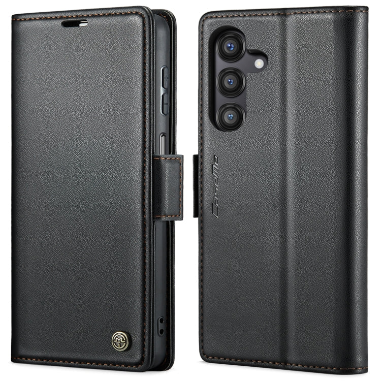 CaseMe 023 RFID Blocking Wallet Case – Samsung Galaxy S23 FE / A14 / A24 / A34 | Litchi Leather with Stand