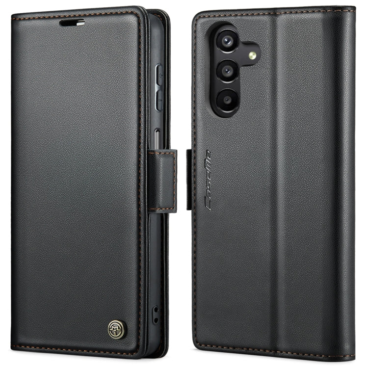CaseMe 023 RFID Blocking Wallet Case – Samsung Galaxy S23 FE / A14 / A24 / A34 | Litchi Leather with Stand