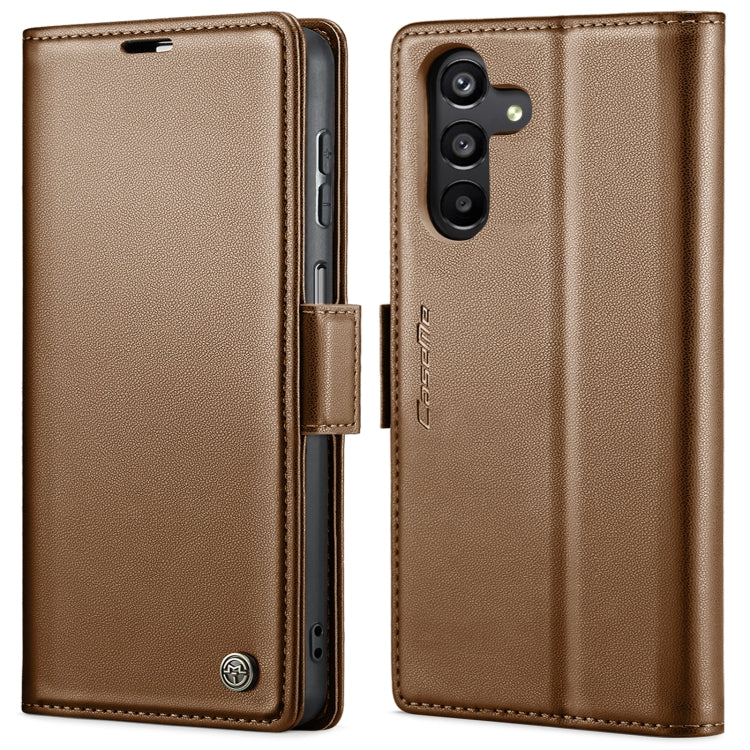 CaseMe 023 RFID Blocking Wallet Case – Samsung Galaxy S23 FE / A14 / A24 / A34 | Litchi Leather with Stand
