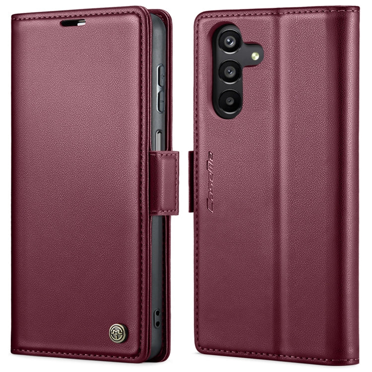 CaseMe 023 RFID Blocking Wallet Case – Samsung Galaxy S23 FE / A14 / A24 / A34 | Litchi Leather with Stand