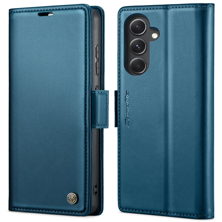 CaseMe 023 RFID Blocking Wallet Case – Samsung Galaxy S23 FE / A14 / A24 / A34 | Litchi Leather with Stand