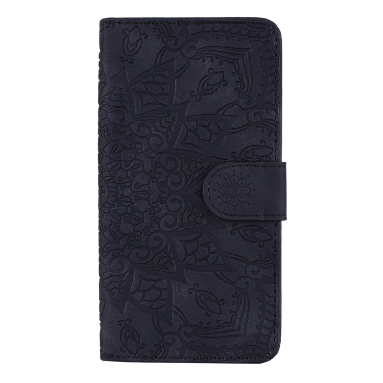 Embossed Sunflower Flip Wallet Case with Card Slots & Holder for Xiaomi & Huawei