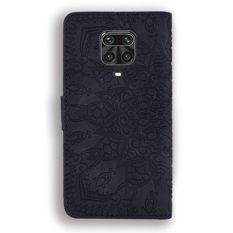 Embossed Sunflower Flip Wallet Case with Card Slots & Holder for Xiaomi & Huawei