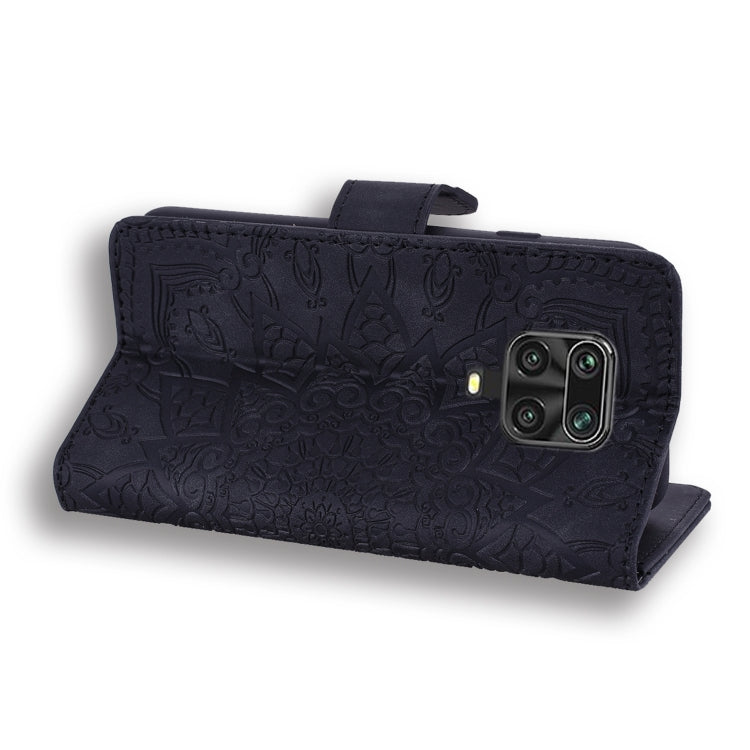 Embossed Sunflower Flip Wallet Case with Card Slots & Holder for Xiaomi & Huawei