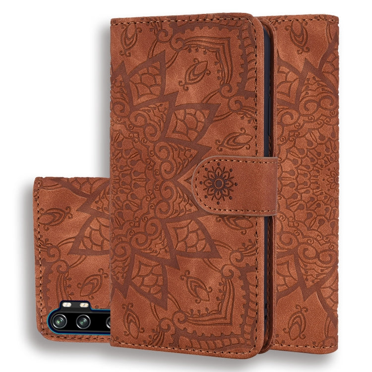 Embossed Sunflower Flip Wallet Case with Card Slots & Holder for Xiaomi & Huawei