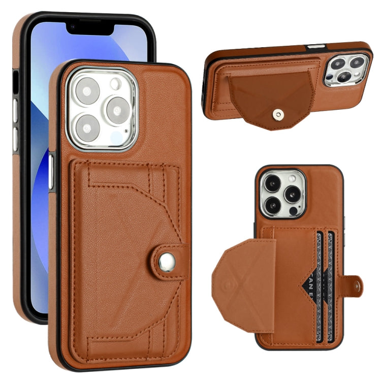 Shockproof PU Leather Phone Case with Card Holder – iPhone 13 / 13 Pro / 13 Pro Max / iPhone 12 / 12 Pro
