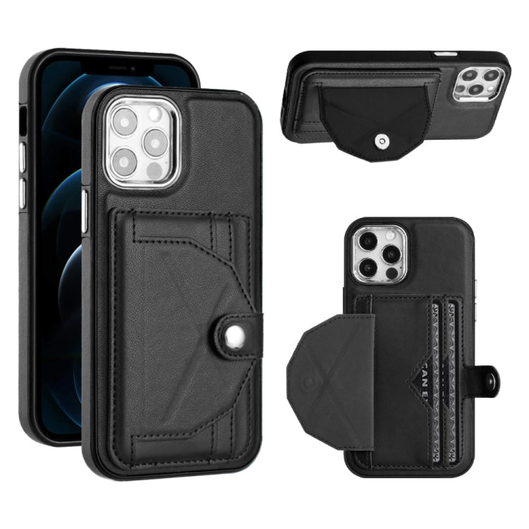 Shockproof PU Leather Phone Case with Card Holder – iPhone 13 / 13 Pro / 13 Pro Max / iPhone 12 / 12 Pro
