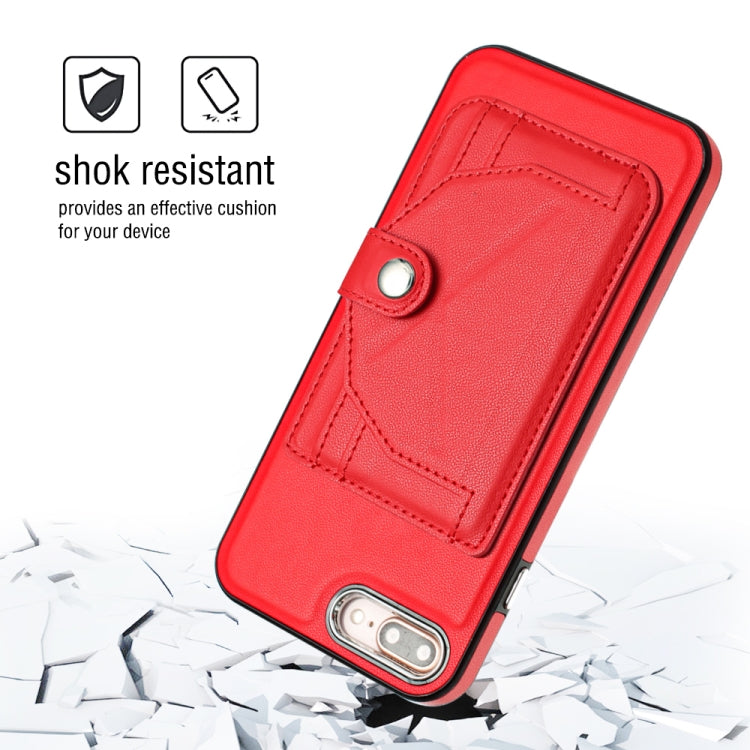 Shockproof PU Leather Phone Case with Card Holder – iPhone 6 Plus / 7 Plus / 8 Plus