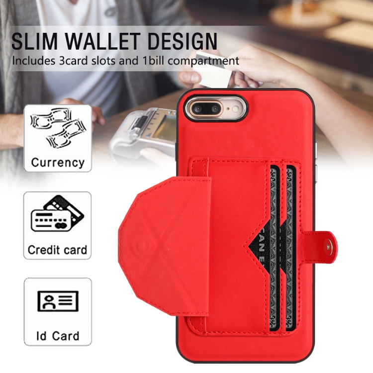 Shockproof PU Leather Phone Case with Card Holder – iPhone 6 Plus / 7 Plus / 8 Plus