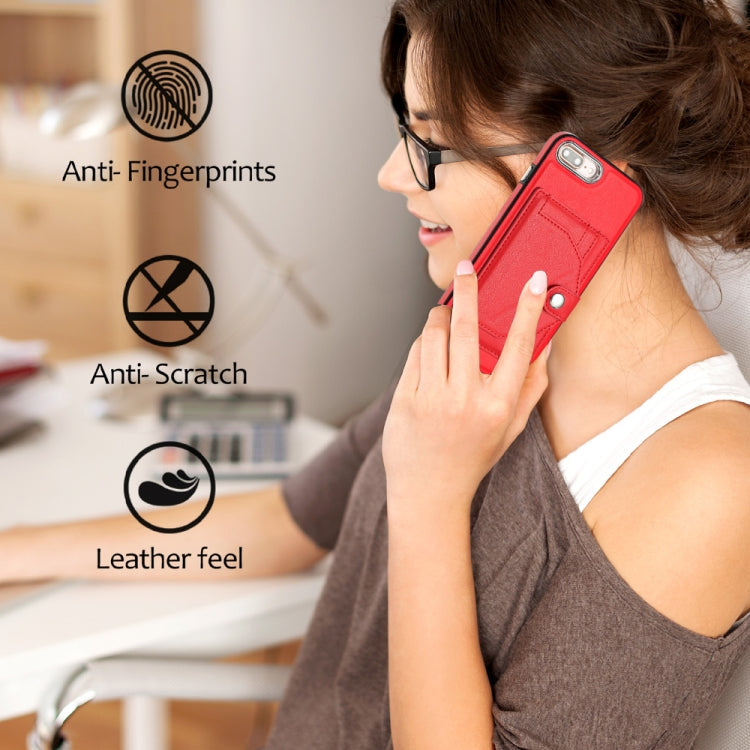 Shockproof PU Leather Phone Case with Card Holder – iPhone 6 Plus / 7 Plus / 8 Plus