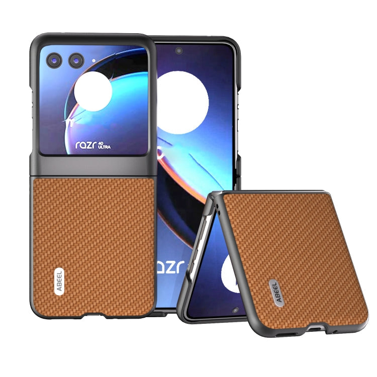 ABEEL Schutzhülle mit Karbonfaser-Textur, für Motorola Razr 40 Ultra