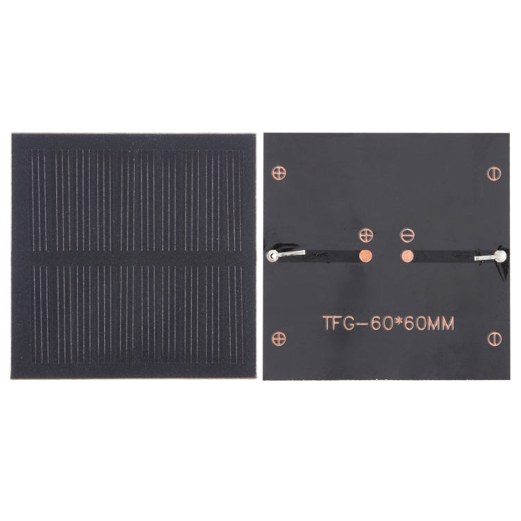 DIY Solarbatterie-Solarmodulzelle, 5V 0,3W 60mAh 60 x 60mm, 6V 0,2W 60mAh 70 x 25mm, 5V 0,25W 50mAh 80 x 30mm, 5V 0,3W 140mAh 84,5 x 84,5mm, 5V 3W 600mAh 190 x 110mm, 6V 3W 500mAh 169,5 x 116mm
