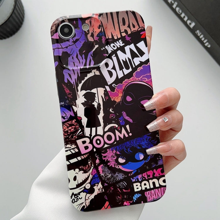 Painted Pattern PC Phone Case for iPhone SE 2022 / 2020 / 8 / 7