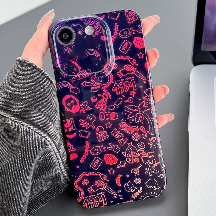 Painted Pattern PC Phone Case for iPhone SE 2022 / 2020 / 8 / 7