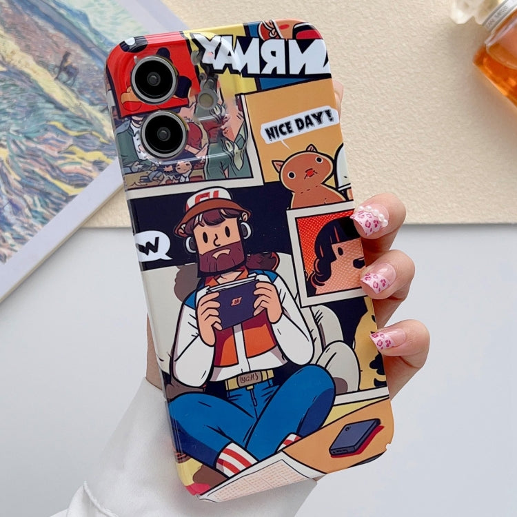 Painted Pattern PC Phone Case for iPhone 12