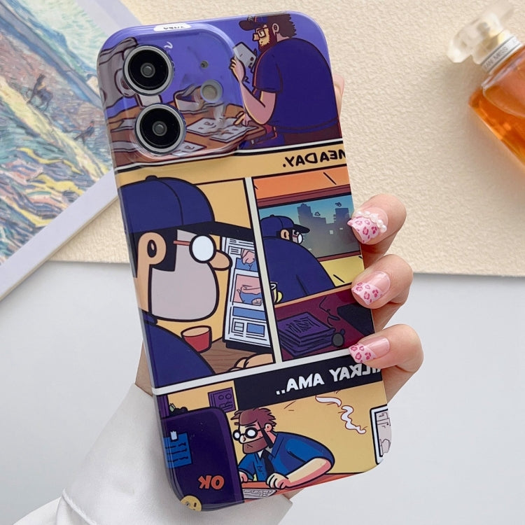 Painted Pattern PC Phone Case for iPhone 12