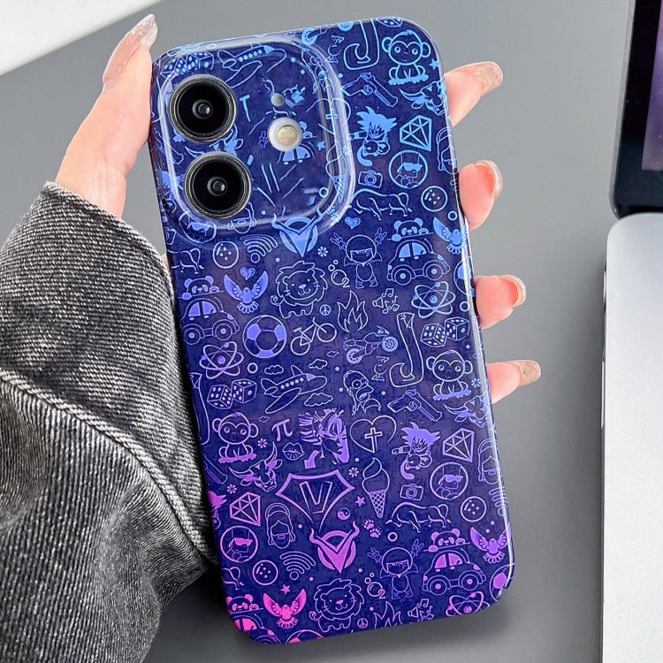 Painted Pattern PC Phone Case for iPhone 12