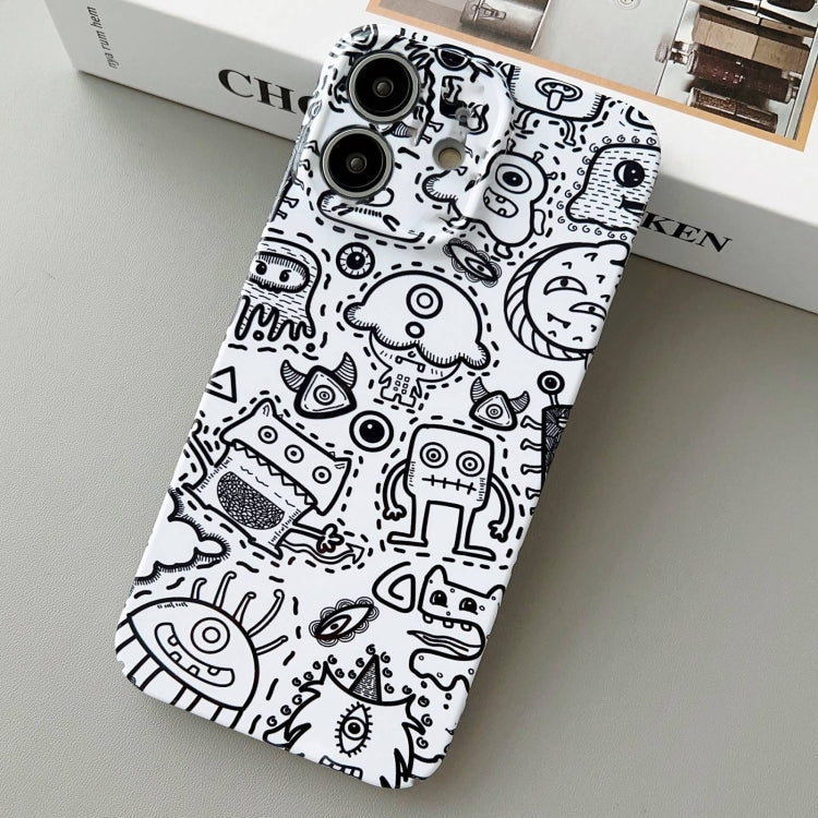 Painted Pattern PC Phone Case for iPhone 12