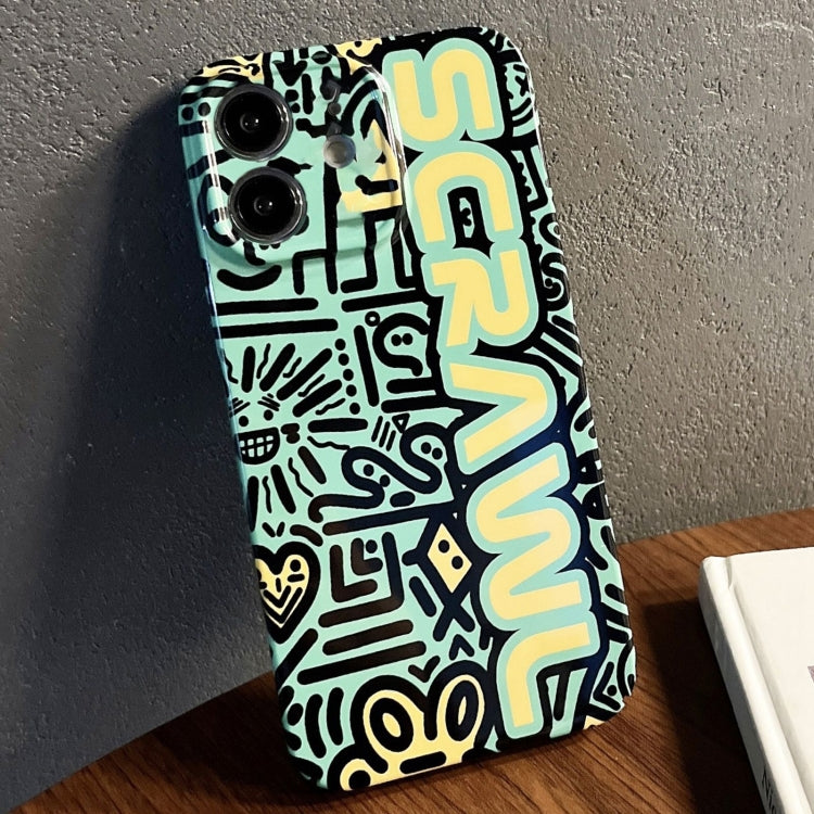 Painted Pattern PC Phone Case for iPhone 12