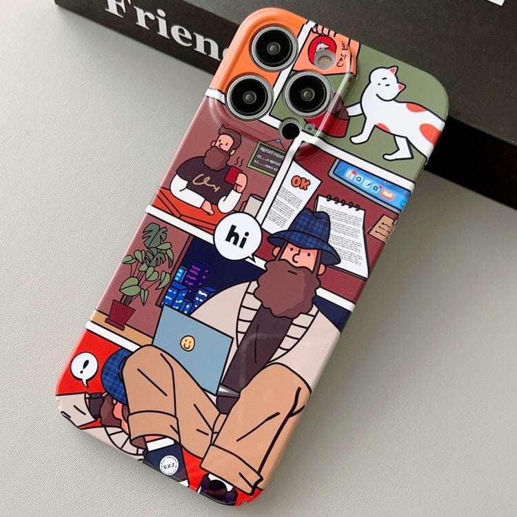 iPhone 12 Pro Max Painted Pattern PC Phone Case