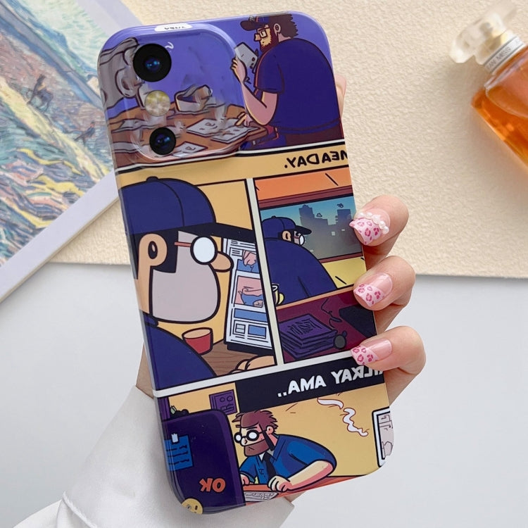 Painted Pattern PC Phone Case for iPhone X / XS | Slim Protective Cover
