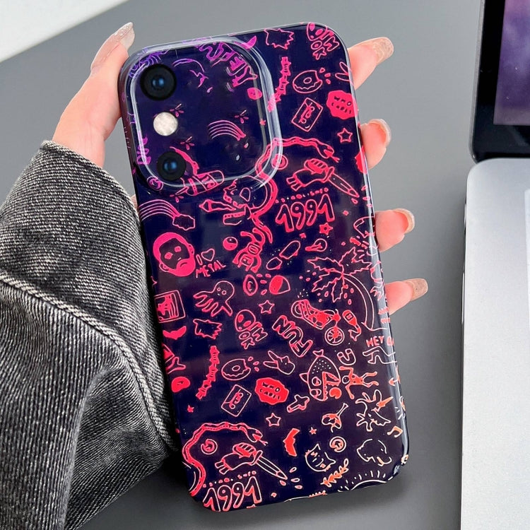 Painted Pattern PC Phone Case for iPhone XS Max