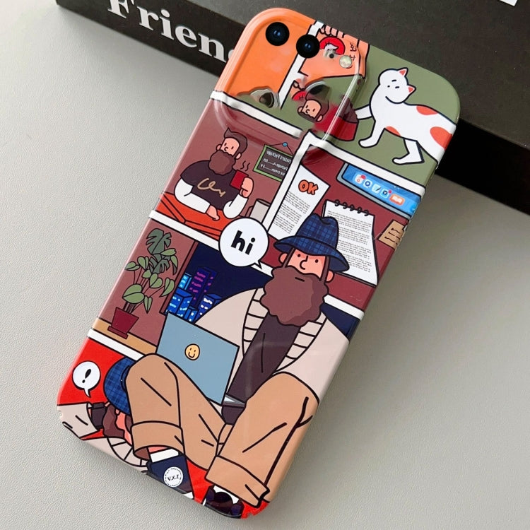 Painted Pattern PC Phone Case for iPhone 8 Plus / 7 Plus