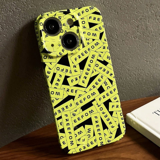 Funda para teléfono PC con patrón pintado para iPhone 15 Plus - Diseño artístico