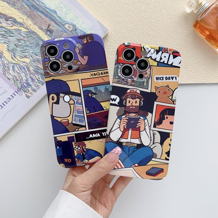 iPhone 12 Pro Max Painted Pattern PC Phone Case