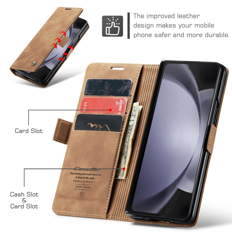 CaseMe 013 Retro Frosted Flip Leather Wallet Case – Samsung Galaxy Z Fold5