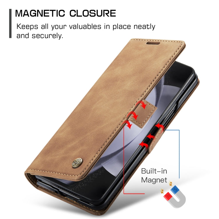 CaseMe 013 Retro Frosted Flip Leather Wallet Case – Samsung Galaxy Z Fold5