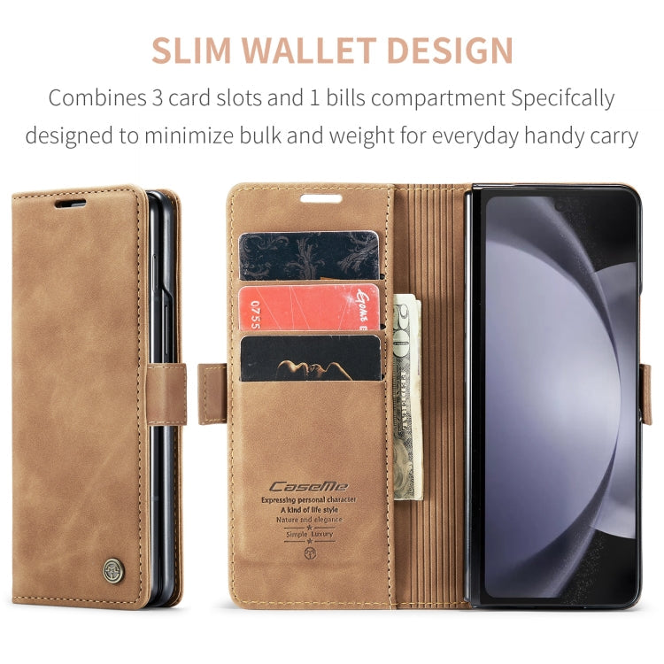 CaseMe 013 Retro Frosted Flip Leather Wallet Case – Samsung Galaxy Z Fold5