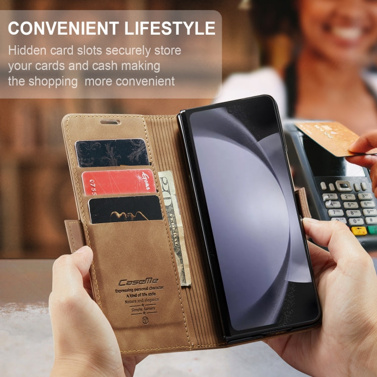 CaseMe 013 Retro Frosted Flip Leather Wallet Case – Samsung Galaxy Z Fold5