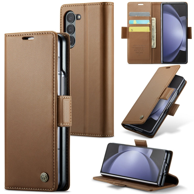 CaseMe 023 Butterfly Buckle RFID Wallet Case – Samsung Galaxy Z Flip5 / Flip6 / Fold5 / Fold6