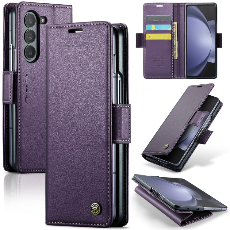 CaseMe 023 Butterfly Buckle RFID Wallet Case – Samsung Galaxy Z Flip5 / Flip6 / Fold5 / Fold6