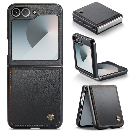Funda de cuero antirrobo RFID CaseMe 023 con hebilla de mariposa y textura de lichi para teléfono, para Samsung Galaxy Z Flip6 / Flip7 FE, para Samsung Galaxy Z Fold6 5G, para Samsung Galaxy Z Fold5, para Samsung Galaxy Z Flip5