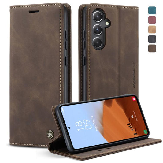 CaseMe 013 Retro Frosted Flip Leather Wallet Case – Samsung Galaxy S23 FE 5G