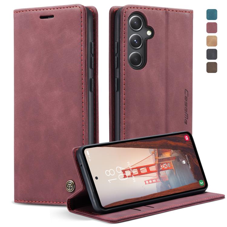 CaseMe 013 Retro Frosted Flip Leather Wallet Case – Samsung Galaxy S23 FE 5G
