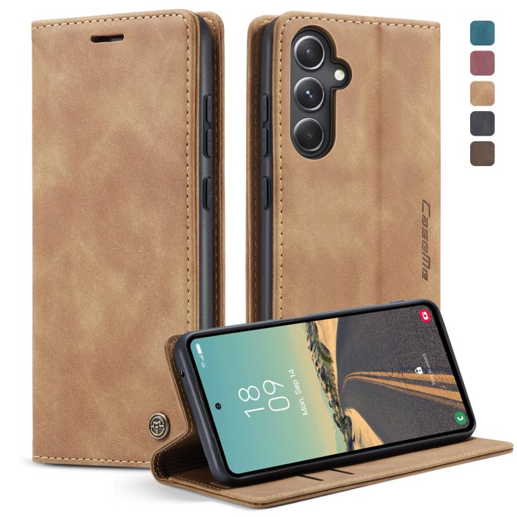 CaseMe 013 Retro Frosted Flip Leather Wallet Case – Samsung Galaxy S23 FE 5G