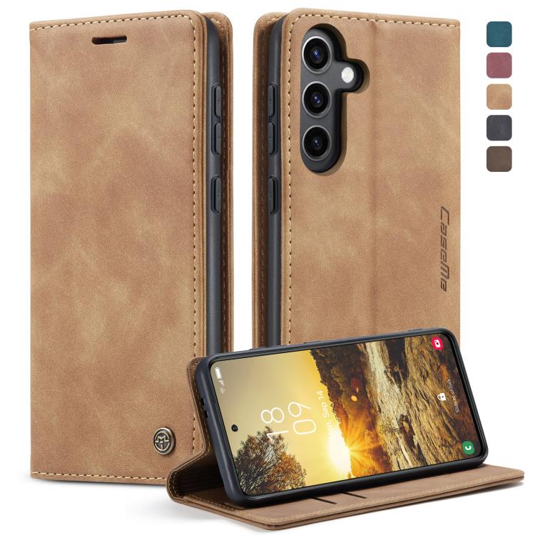 CaseMe 013 Retro Frosted Flip Leather Wallet Case – Samsung Galaxy S24+ / S24 5G, A05s & A25 5G