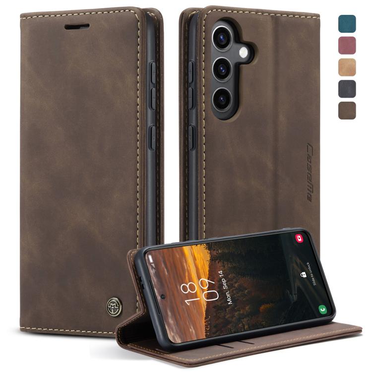 CaseMe 013 Retro Frosted Flip Leather Wallet Case – Samsung Galaxy S24+ / S24 5G, A05s & A25 5G
