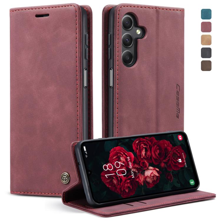 CaseMe 013 Retro Frosted Flip Leather Wallet Case – Samsung Galaxy S24+ / S24 5G, A05s & A25 5G