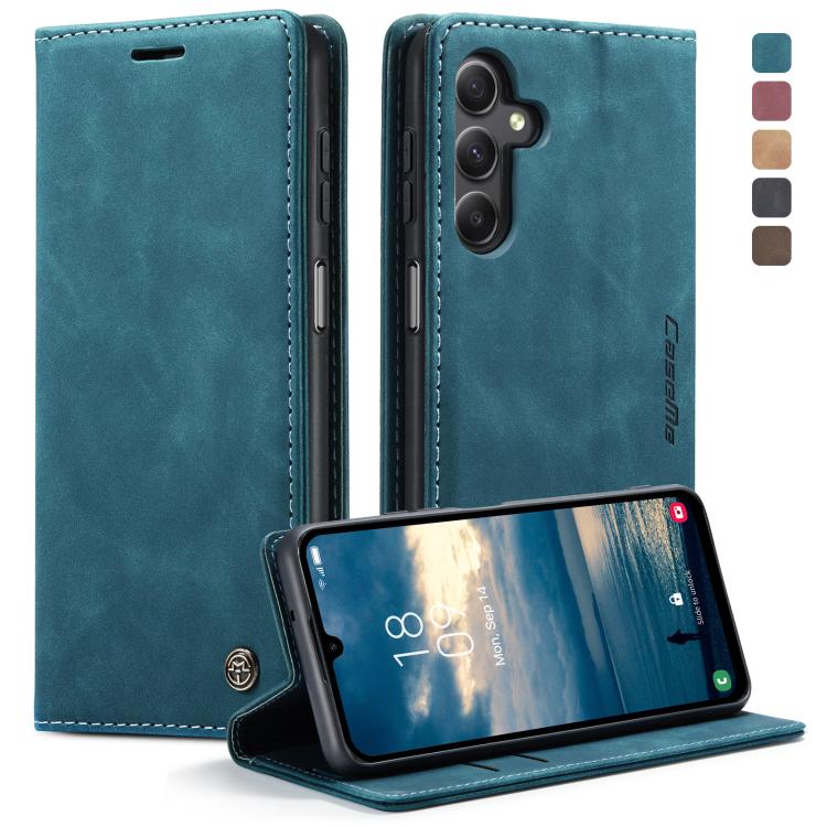 CaseMe 013 Retro Frosted Flip Leather Wallet Case – Samsung Galaxy S24+ / S24 5G, A05s & A25 5G