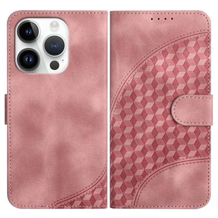 YX0060 Handyhülle aus Leder mit geprägtem Elefantenkopf und Umhängeband, für iPhone 14 Pro, für iPhone 14 Pro Max, für iPhone SE 2022/SE 2020/6/7/8