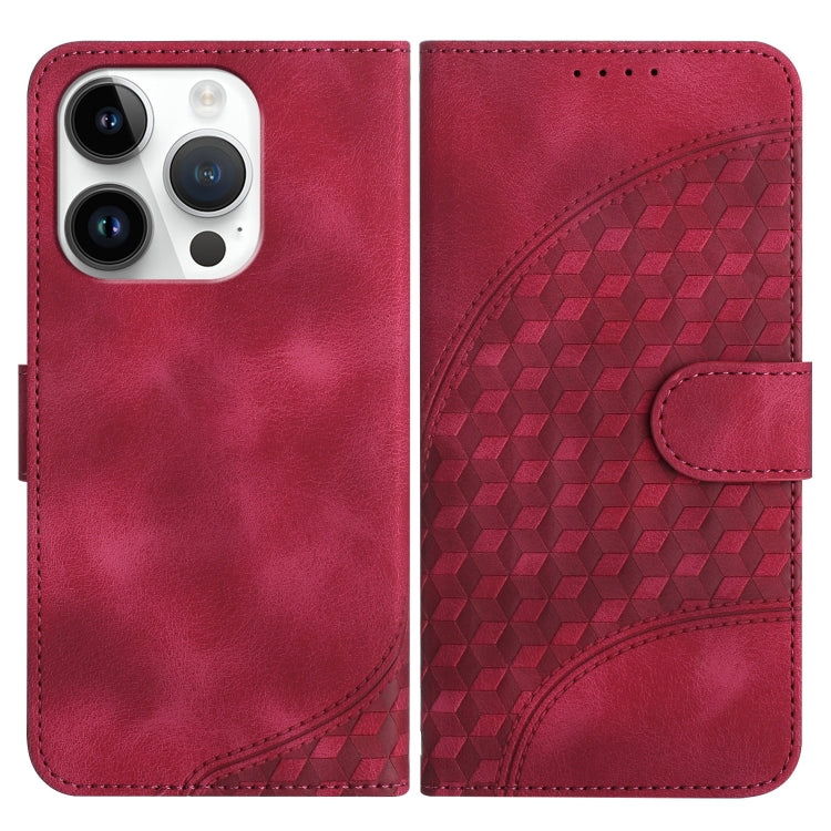 YX0060 Handyhülle aus Leder mit geprägtem Elefantenkopf und Umhängeband, für iPhone 14 Pro, für iPhone 14 Pro Max, für iPhone SE 2022/SE 2020/6/7/8