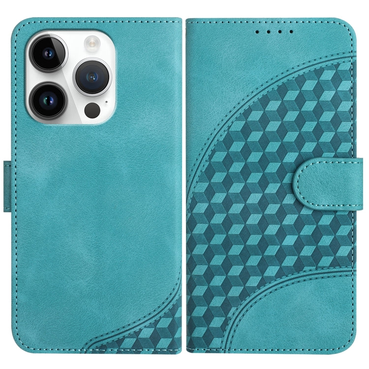 YX0060 Handyhülle aus Leder mit geprägtem Elefantenkopf und Umhängeband, für iPhone 14 Pro, für iPhone 14 Pro Max, für iPhone SE 2022/SE 2020/6/7/8