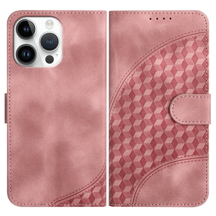 YX0060 Handyhülle aus Leder mit geprägtem Elefantenkopf und Umhängeband, für iPhone 14 Pro, für iPhone 14 Pro Max, für iPhone SE 2022/SE 2020/6/7/8