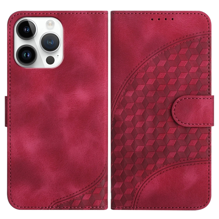YX0060 Handyhülle aus Leder mit geprägtem Elefantenkopf und Umhängeband, für iPhone 14 Pro, für iPhone 14 Pro Max, für iPhone SE 2022/SE 2020/6/7/8