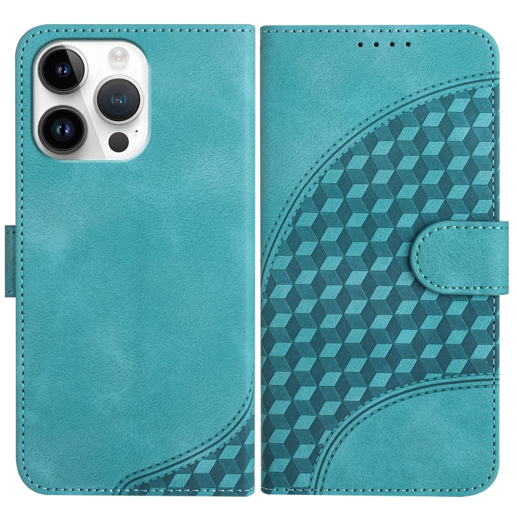 YX0060 Handyhülle aus Leder mit geprägtem Elefantenkopf und Umhängeband, für iPhone 14 Pro, für iPhone 14 Pro Max, für iPhone SE 2022/SE 2020/6/7/8